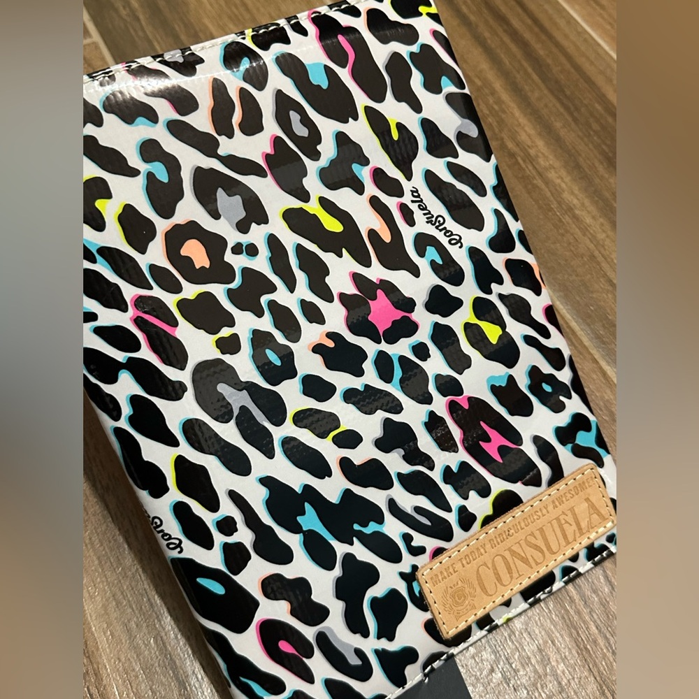 Consuela Coco Leopard Print Notebook Cover in Multicolor